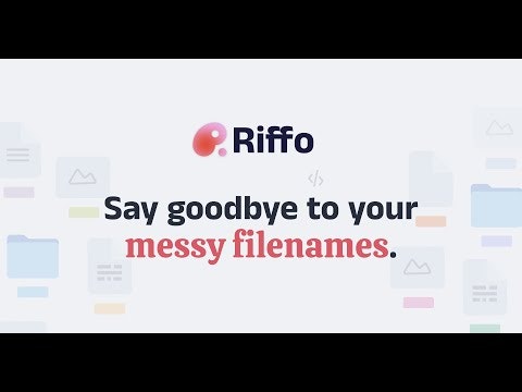 startuptile Riffo-AI renaming to organize messy files