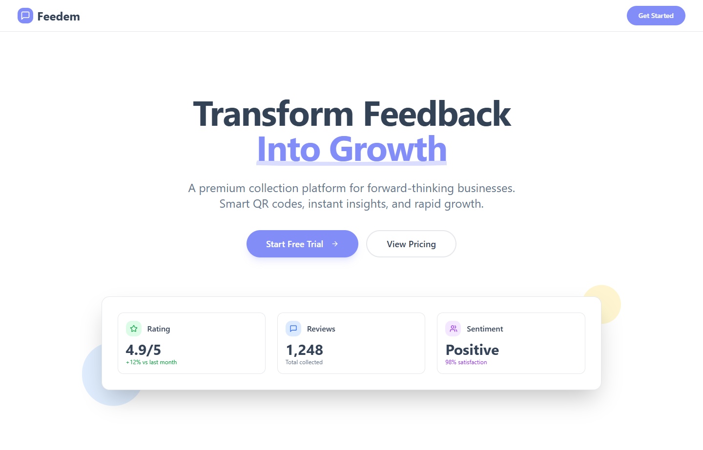 Feedem - Main product screenshot demonstrating key features and user interface