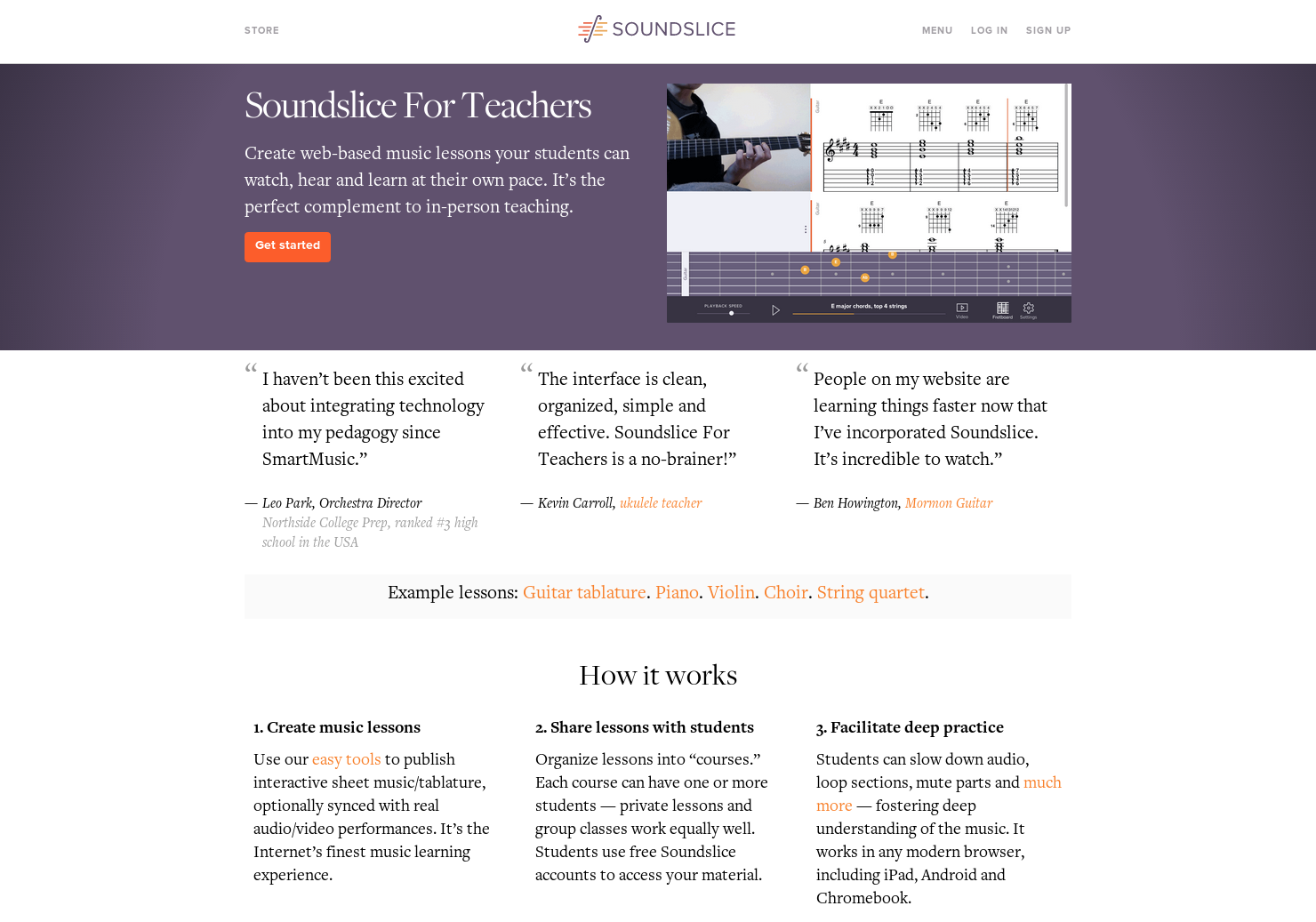 Soundslice for Teachers