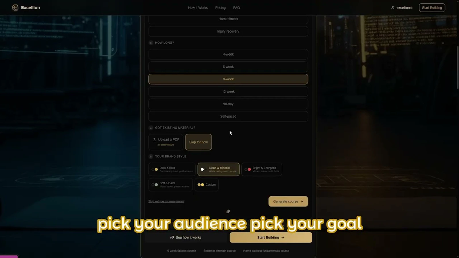 Excellion screenshot 1 (video preview)