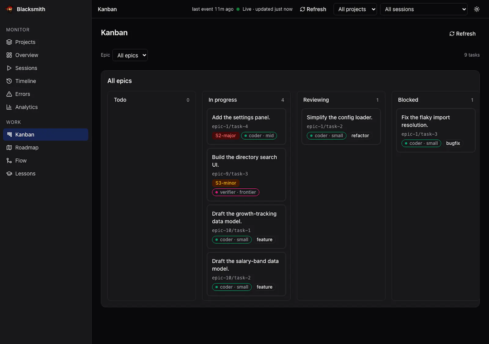 Blacksmith - An autonomous agent factory screenshot 3