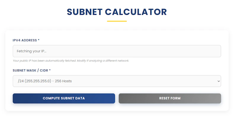 Subnet Calculator | Ease Tools screenshot 1