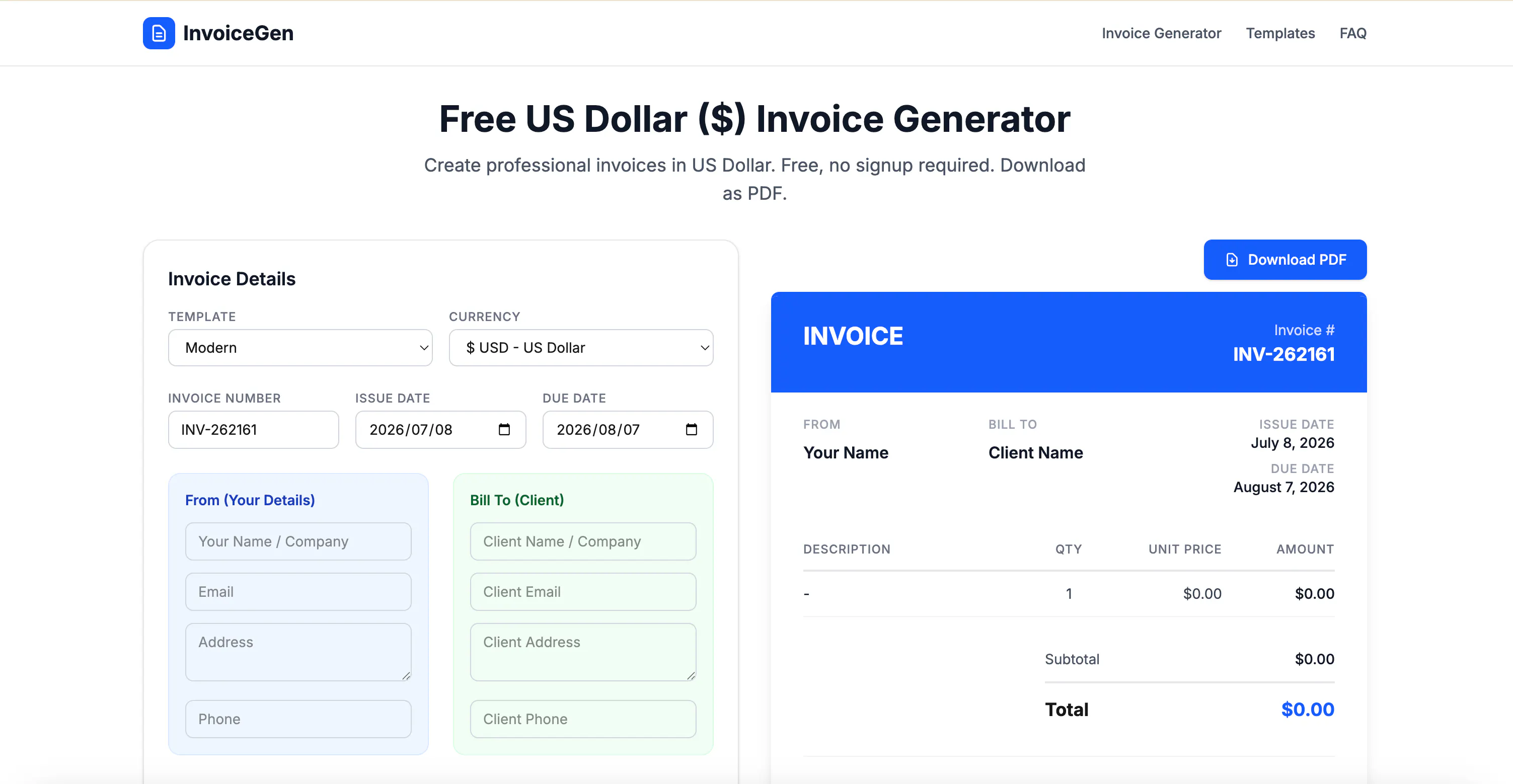 Free Invoice Generator gallery image