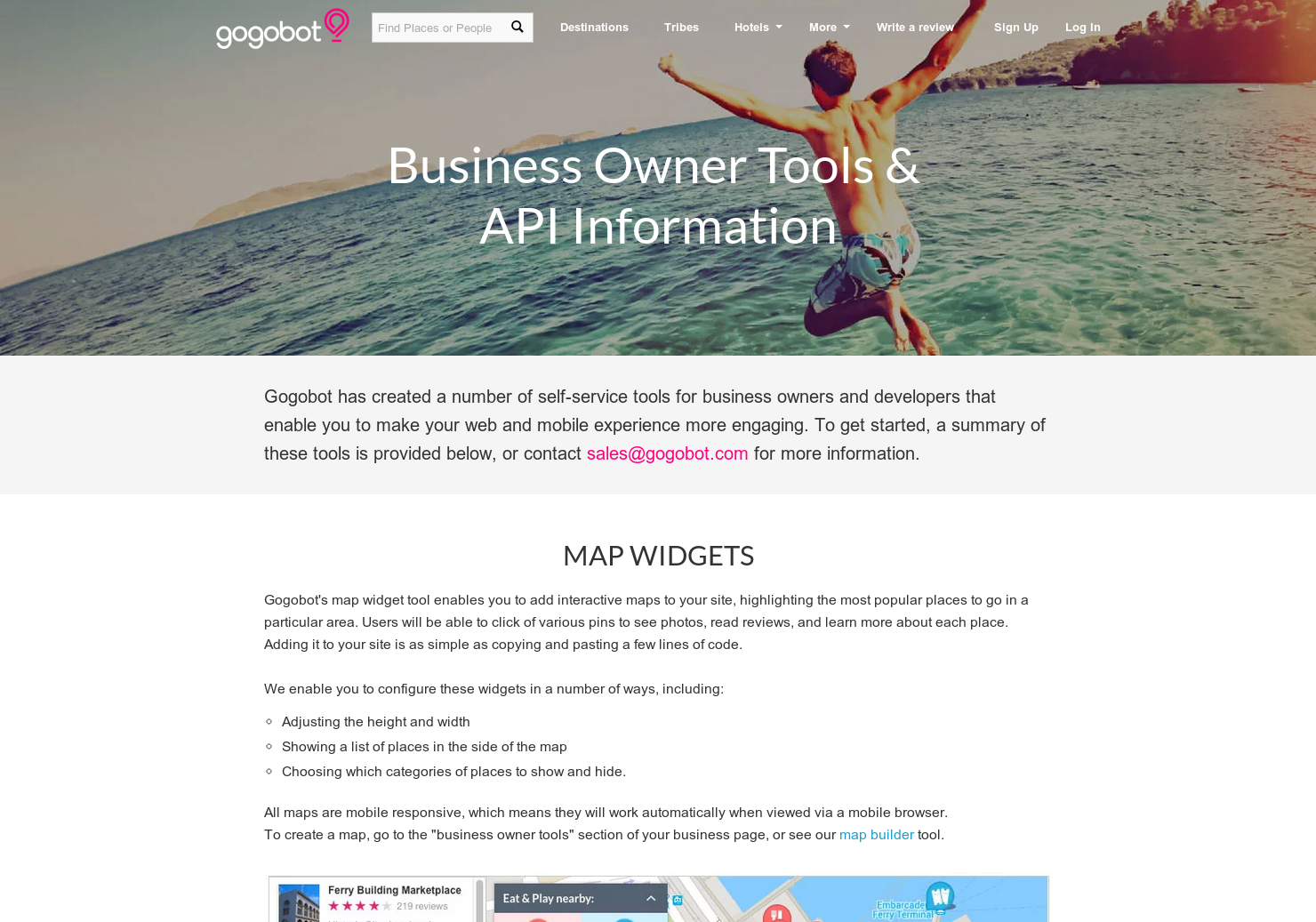 Gogobot API Platform