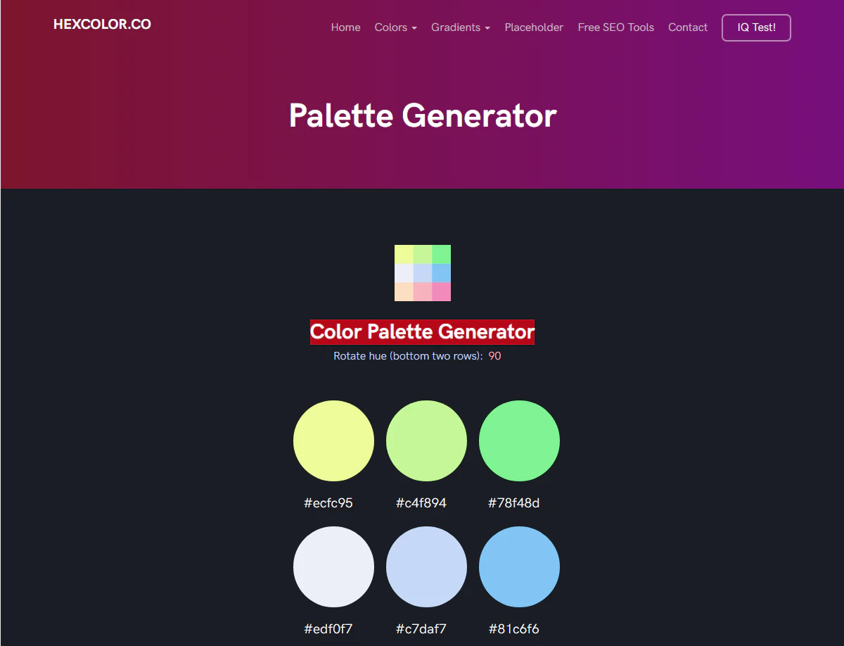 Color Palette Generator