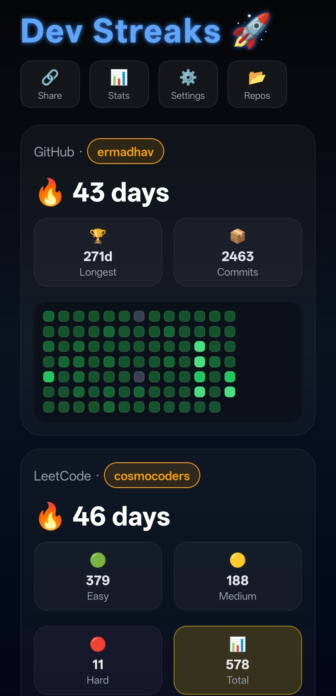 Dev Streaks gallery image