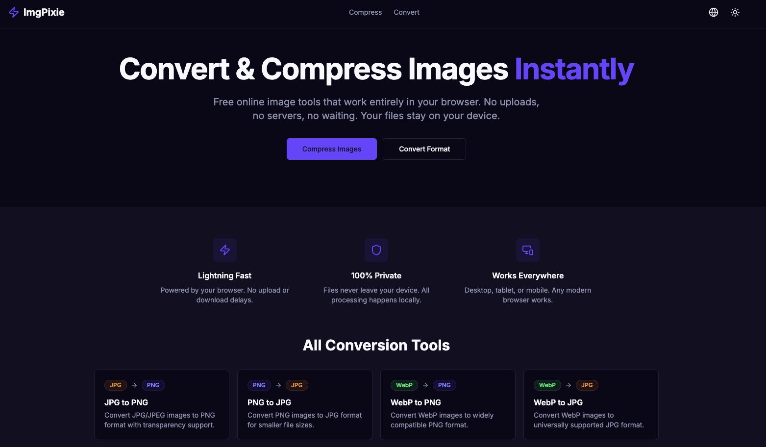 ImgPixie - Main product screenshot demonstrating key features and user interface