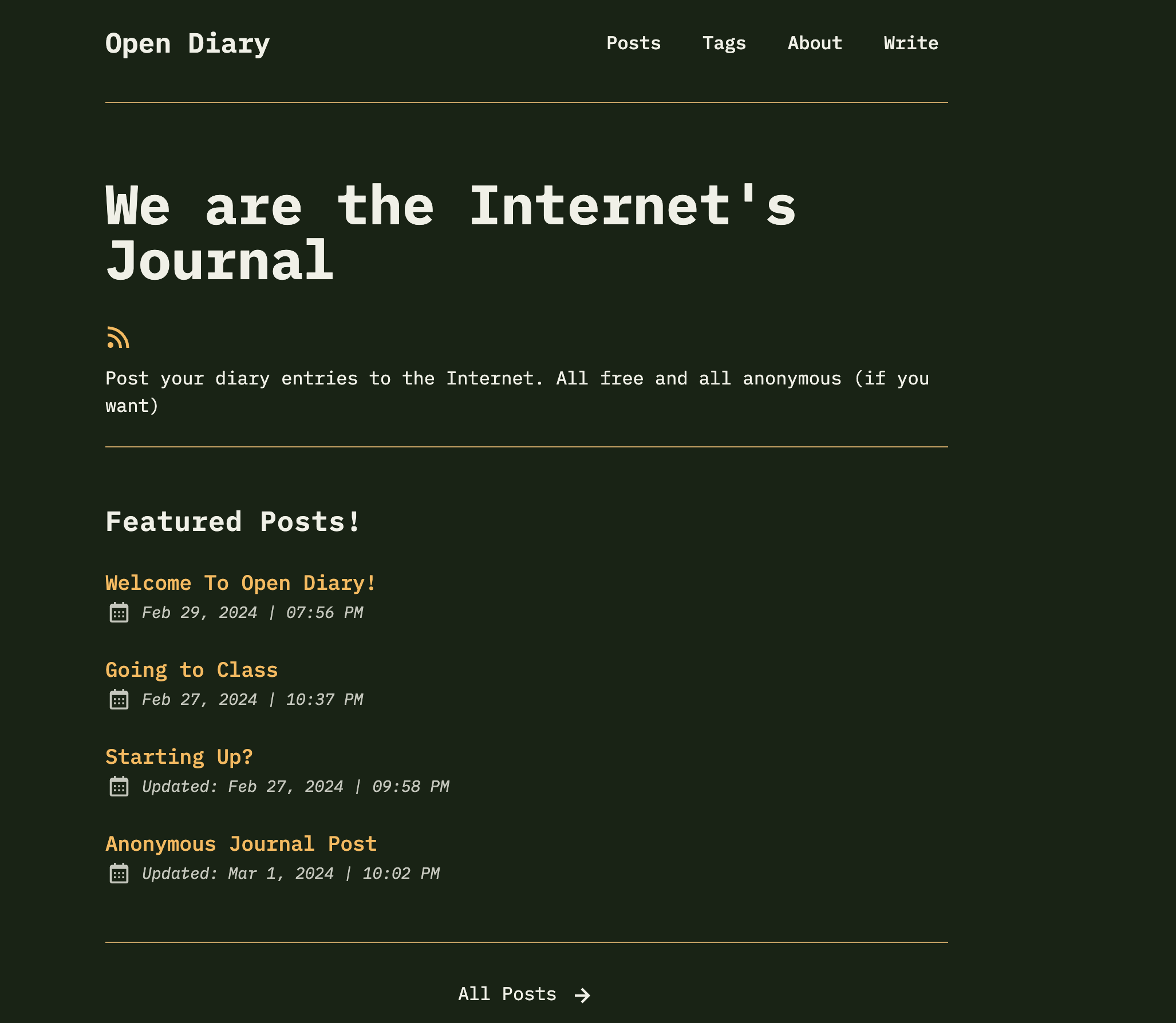 Open Diary