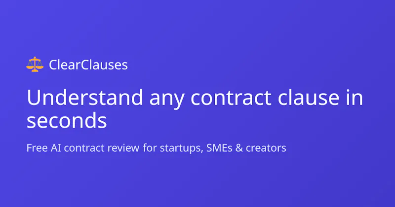 ClearClauses screenshot 2