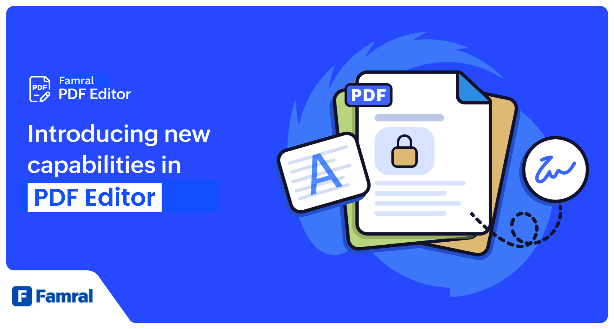 Famral PDF Editor - Main product screenshot demonstrating key features and user interface