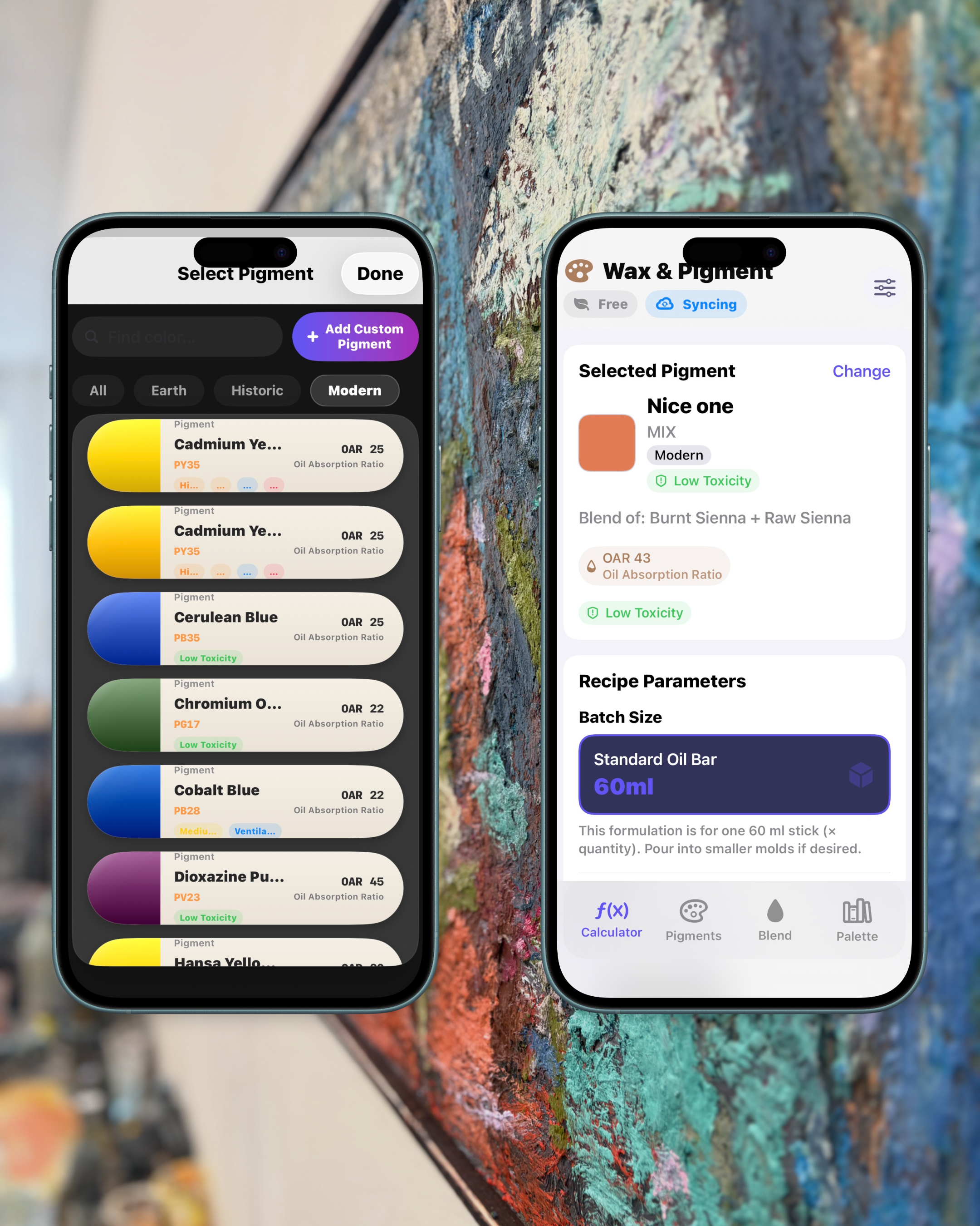 Wax&Pigment - Artist Oil Bar Calculator gallery image
