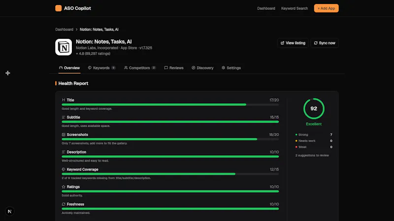 ASO Copilot screenshot 1