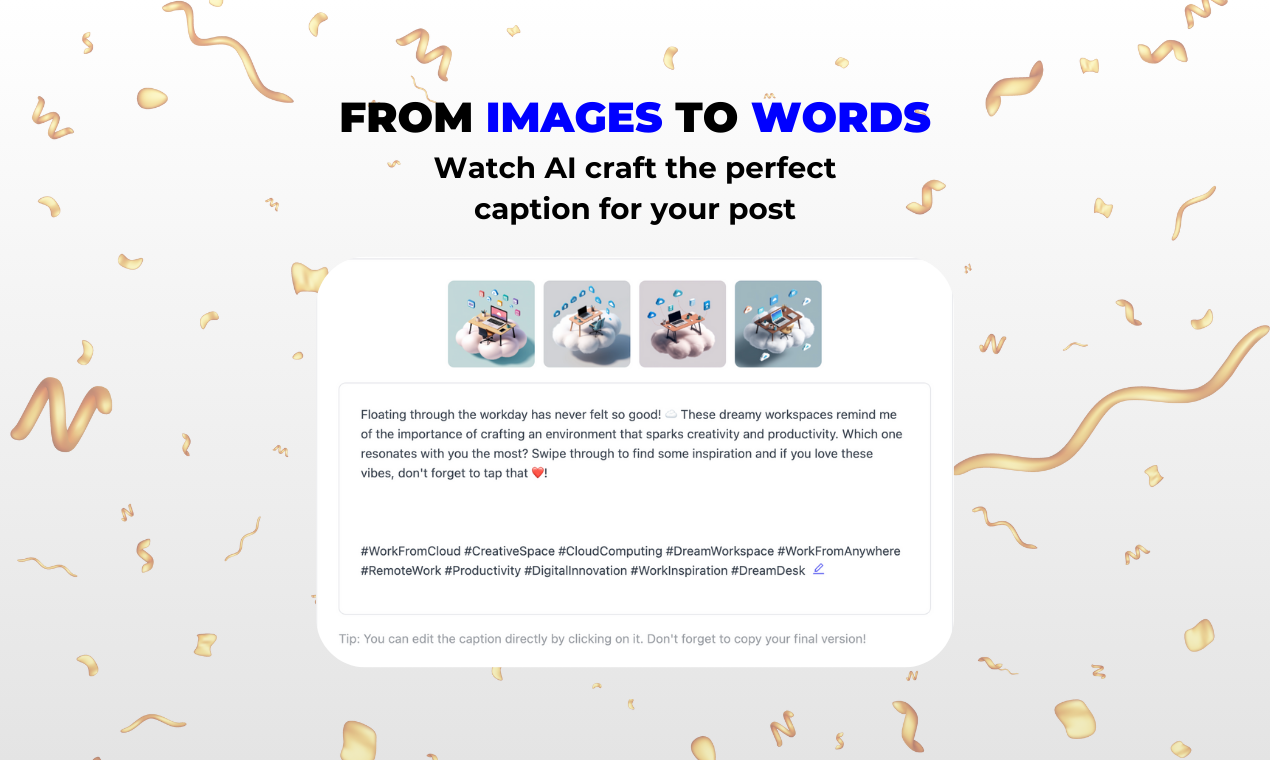Bijschriftcrafterai - AI-aangedreven Instagram Caption Generator voor makers media 4