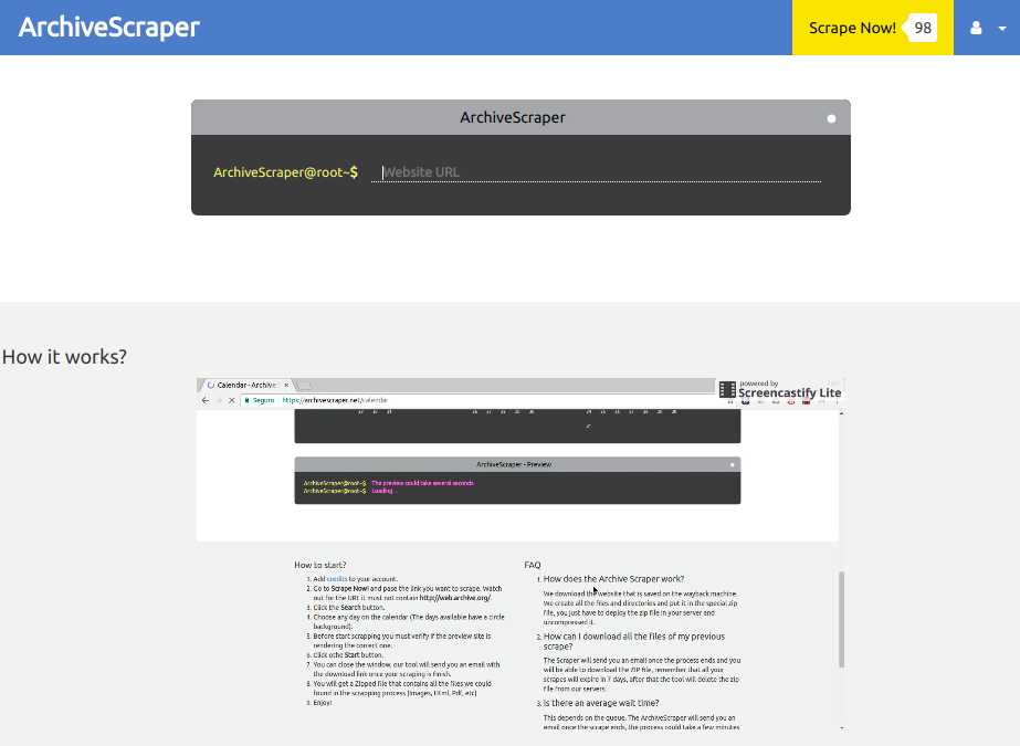 ArchiveScraper gallery image