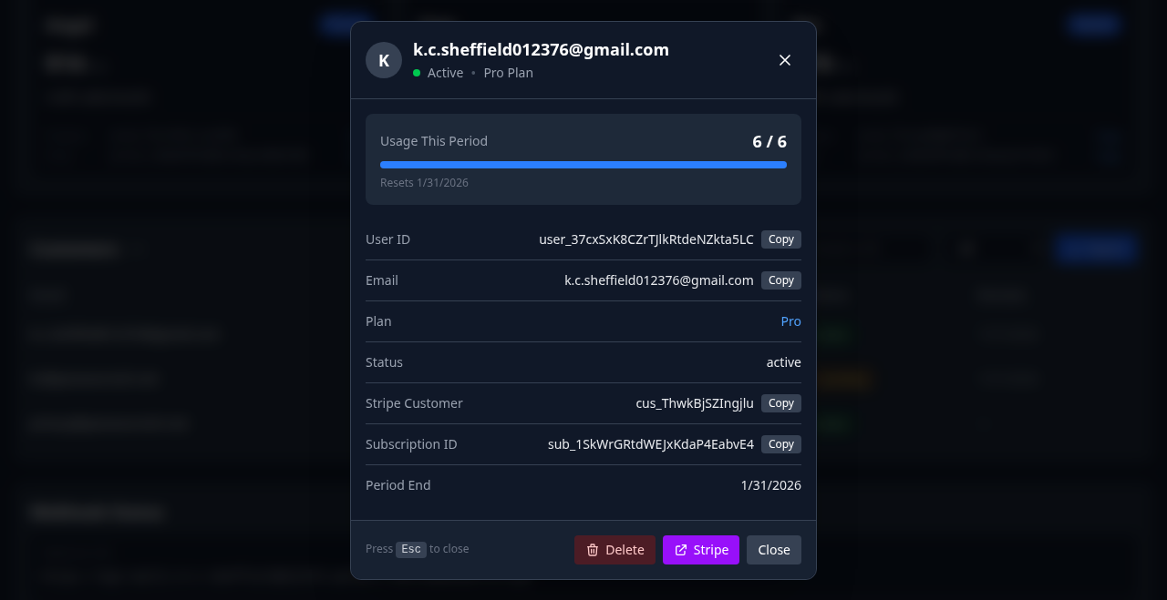 Dream API - Screenshot 5 showing product features and functionality