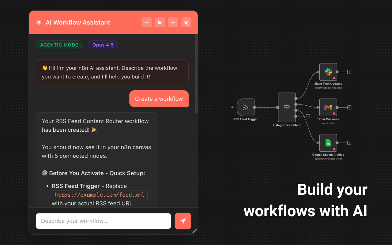 n8n AI Workflow Assistant gallery image