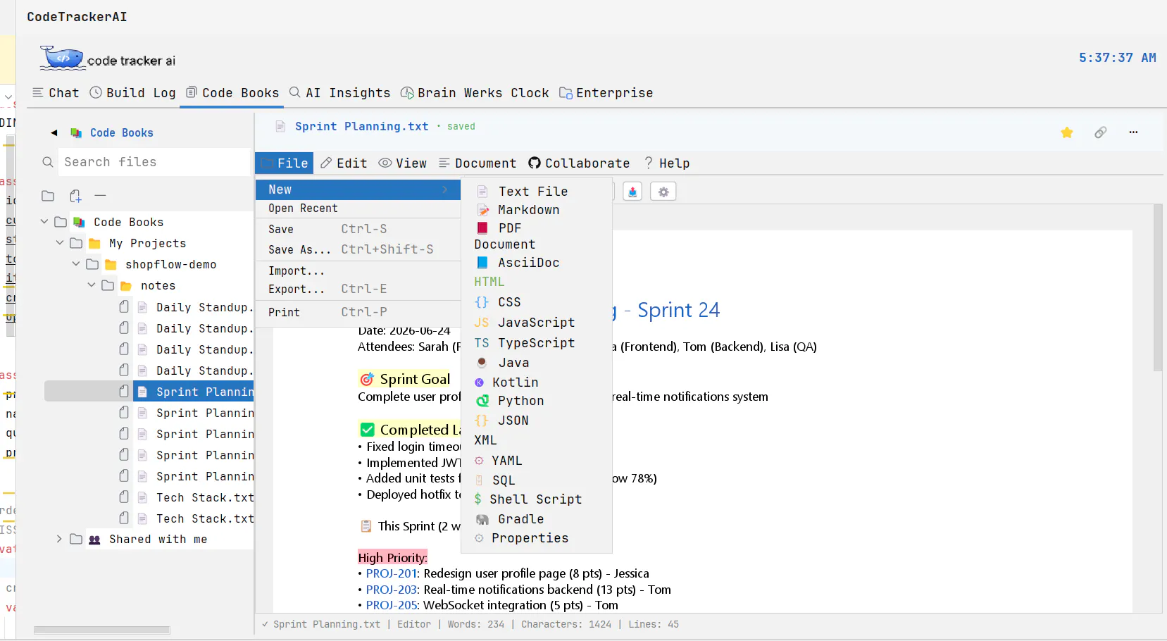 Code Tracker AI gallery image