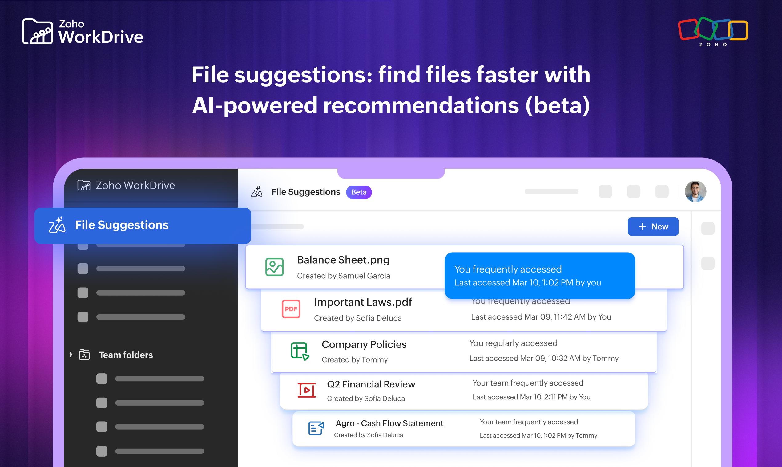 Zoho WorkDrive 6.0 (Phase 1) gallery image