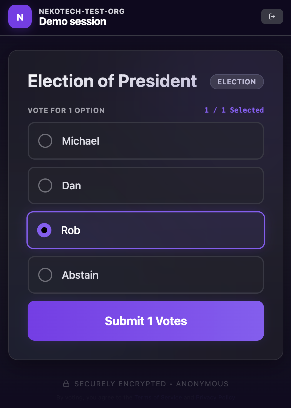 VoteAlly: Modern voting for boards gallery image