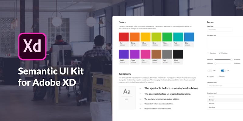 Semantic UI Kit for Adobe XD media 1