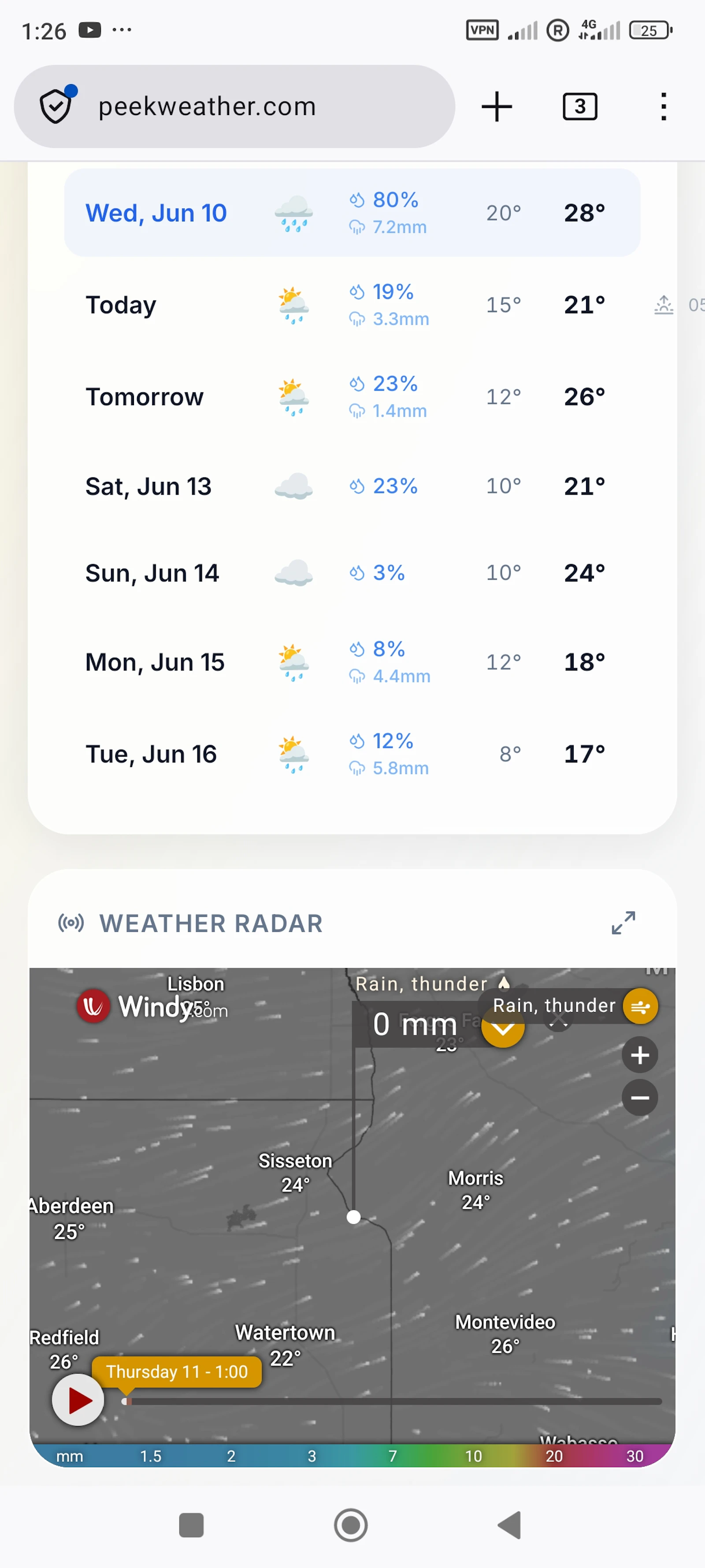 PeekWeather screenshot 3