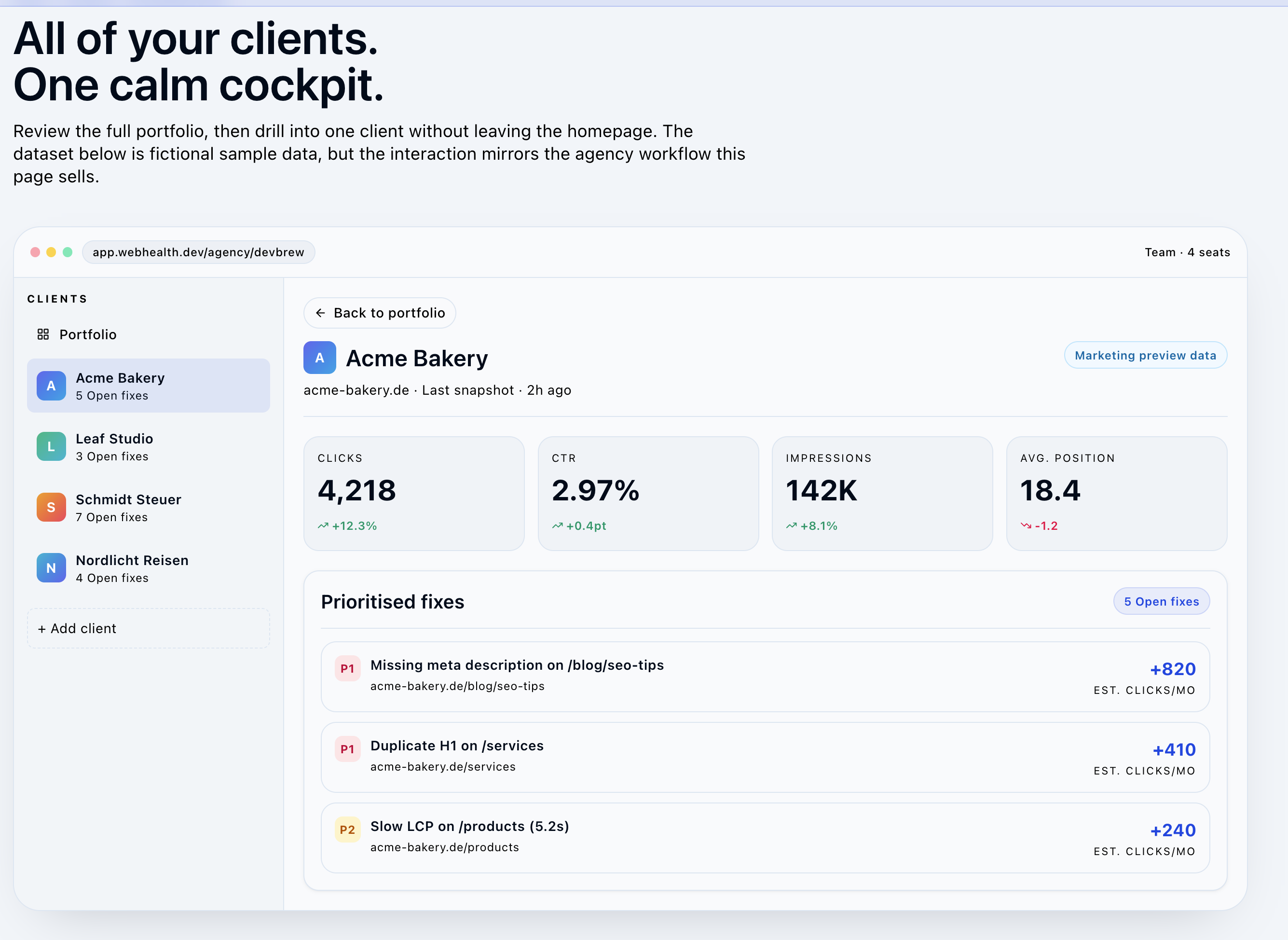 WebHealth SEO Backlog gallery image