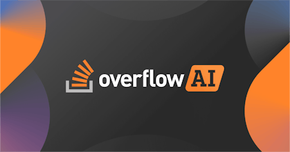 A developer seamlessly using OverflowAI to access important information and streamline workflow.