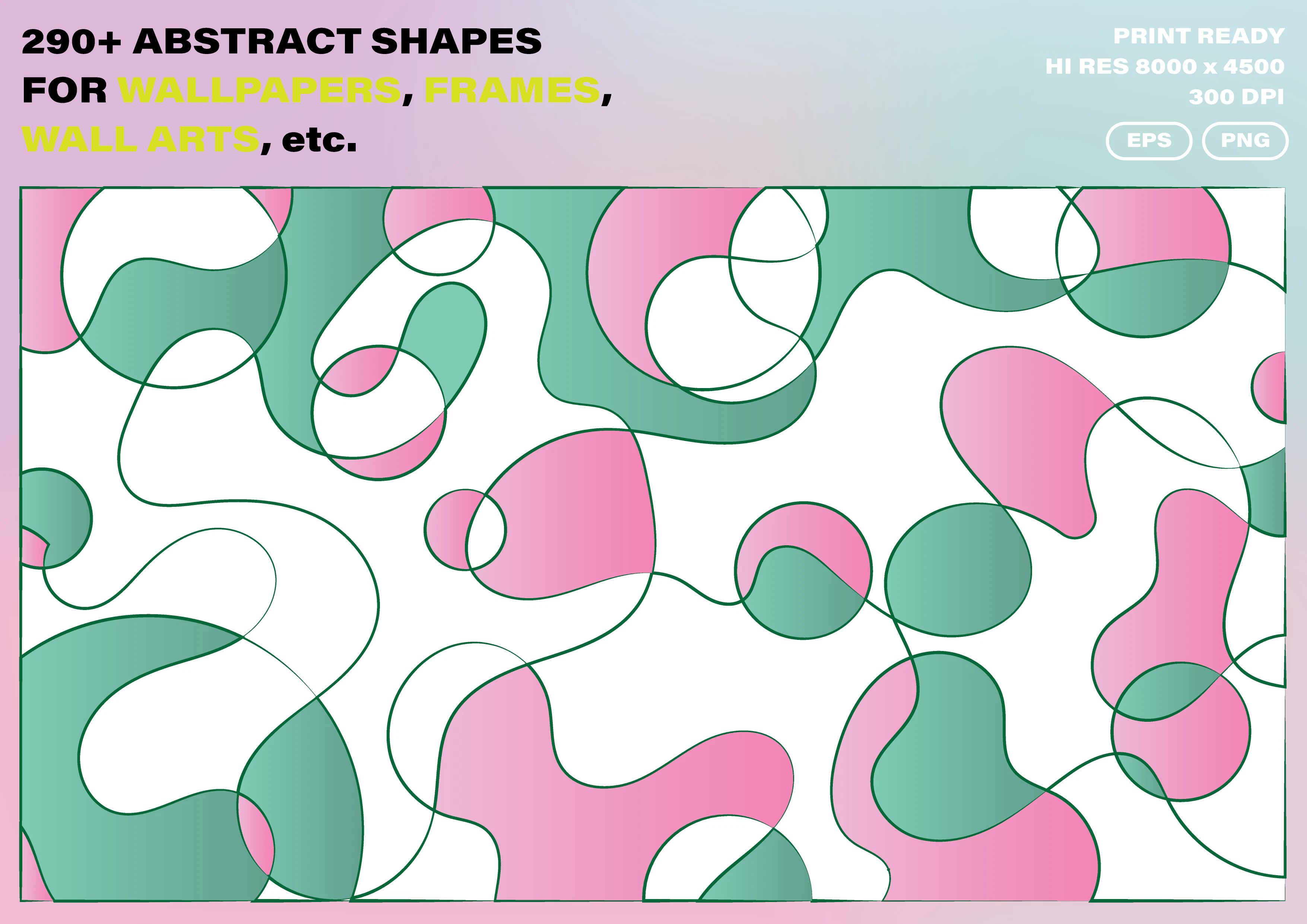 290+ Abstract Shapes for Decorations