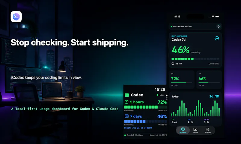 iCodex: Claude & Codex Usage screenshot 3