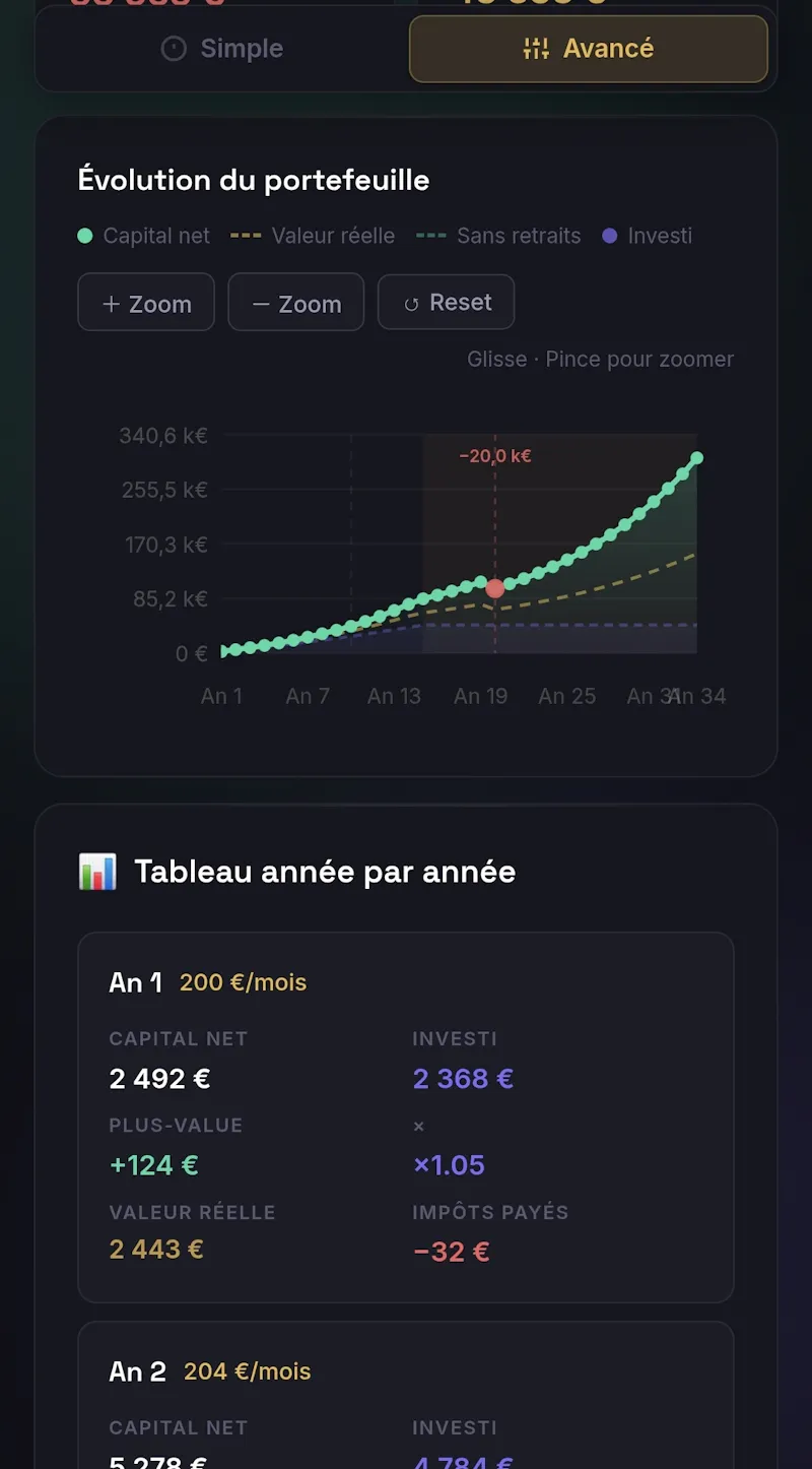 Simulateur etf screenshot 6