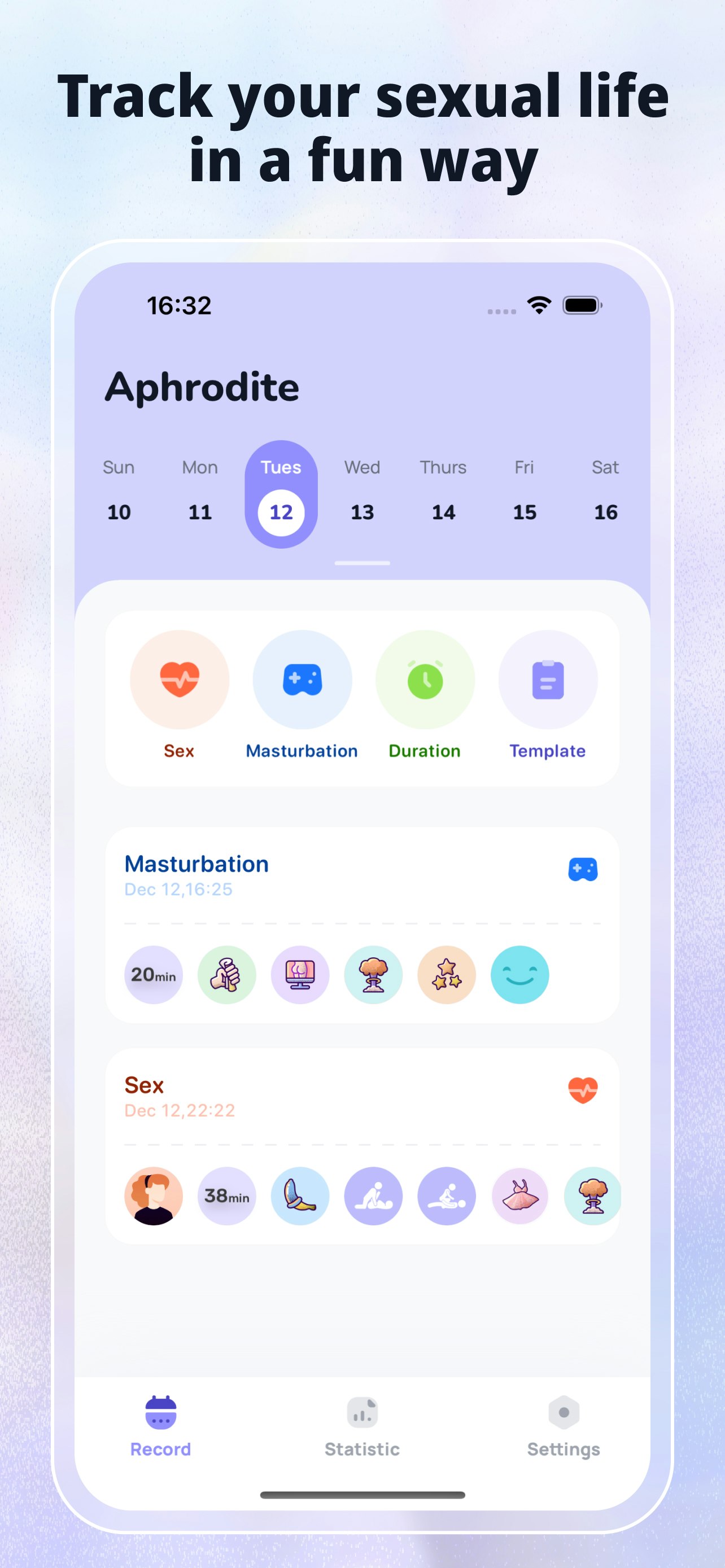 Média Aphrodite v2.0 - Enregistrez et passez en revue votre vie sexuelle 2