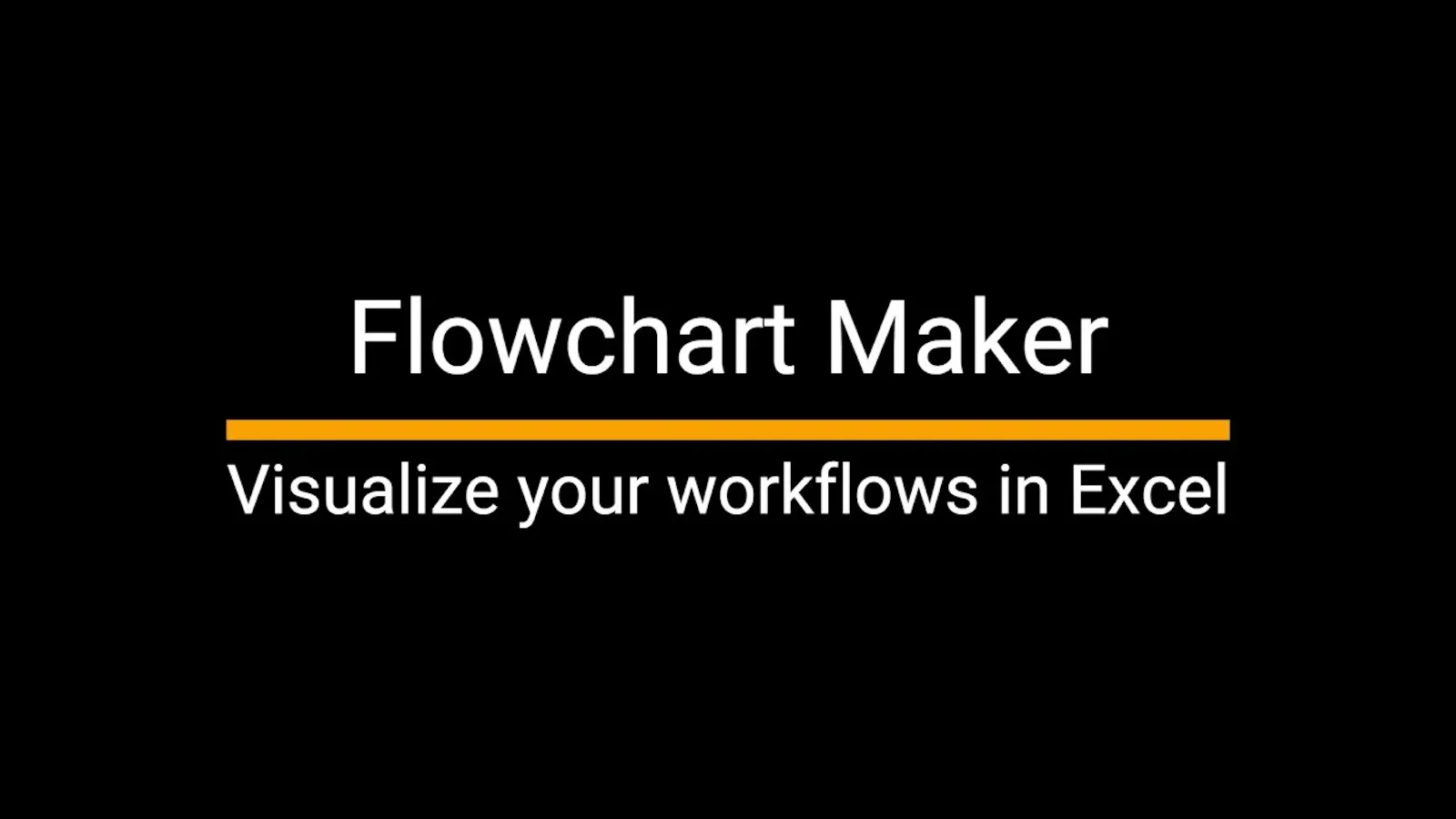 Flowchart Maker for Excel screenshot 1 (video preview)