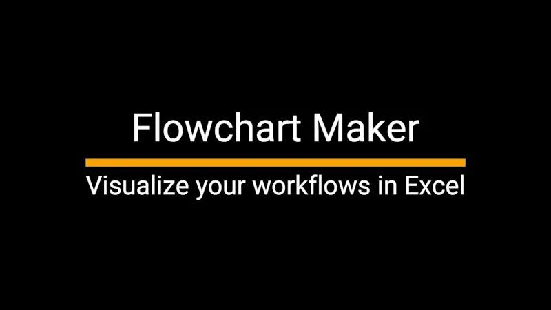 Flowchart Maker for Excel screenshot 1 (video preview)