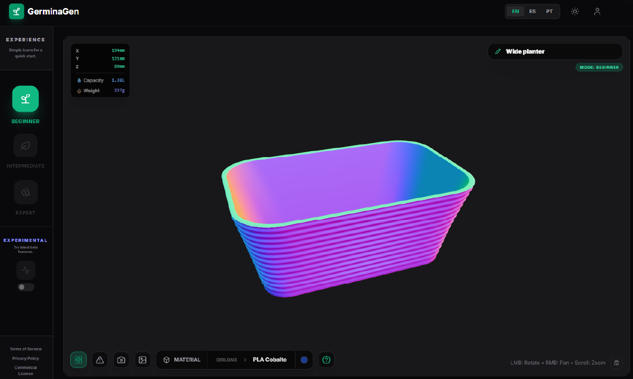 GerminaGen - Screenshot 2 showing product features and functionality