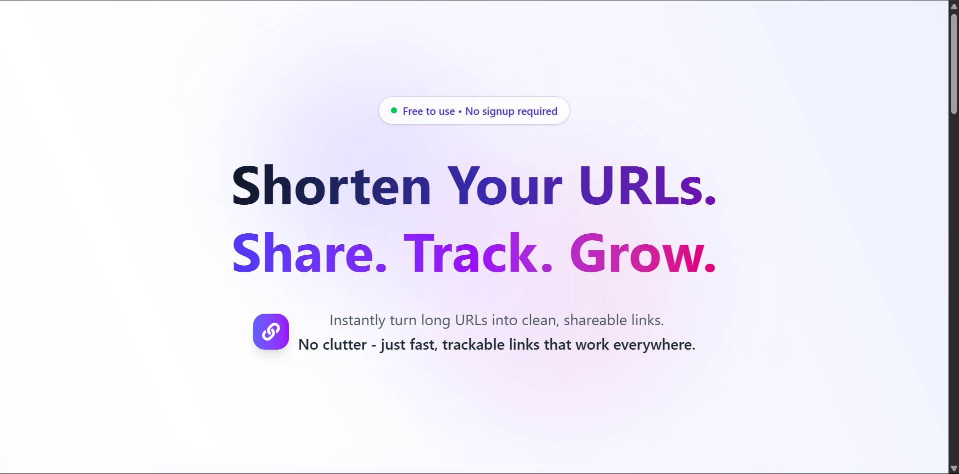 Свободный укороченное URL -адрес - Шортенера URL, короткие ссылки, трекер ссылок, бесплатный сокращенник URL медиа 1