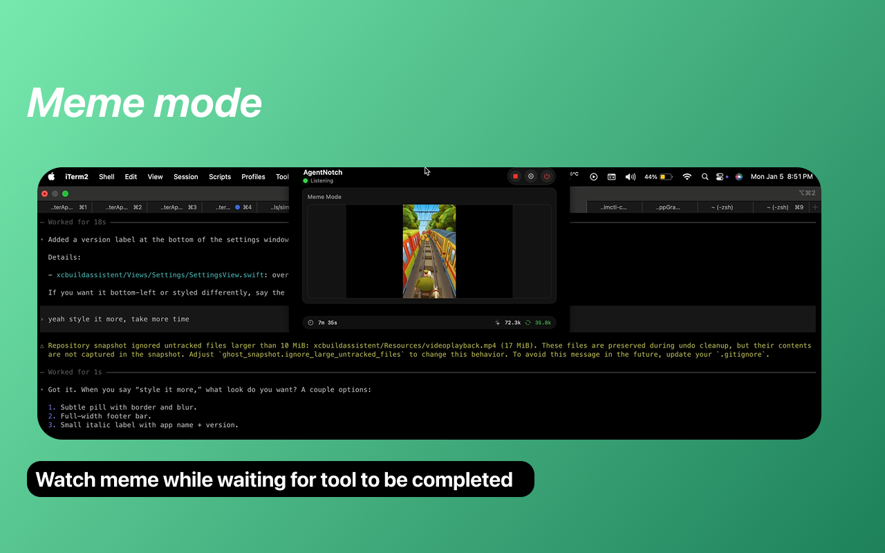 AgentNotch gallery image