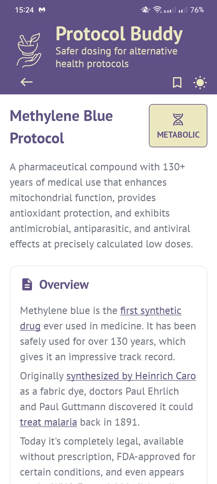 Protocol Buddy - Smart Dosing - Screenshot 4 preview