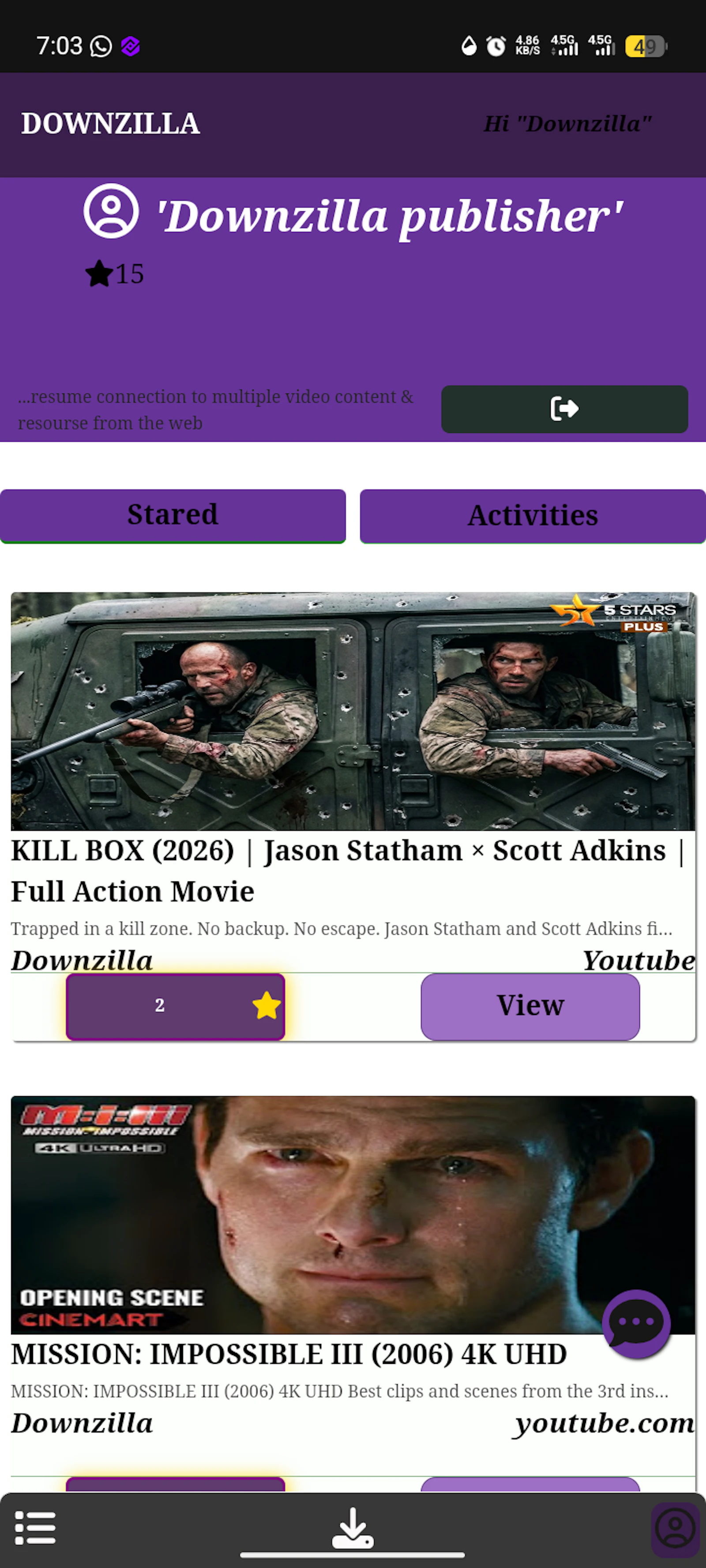 Downzilla video downloader screenshot 3