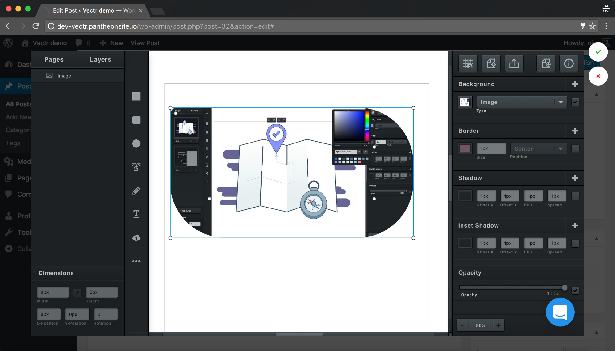 Vectr WordPress Plugin gallery image