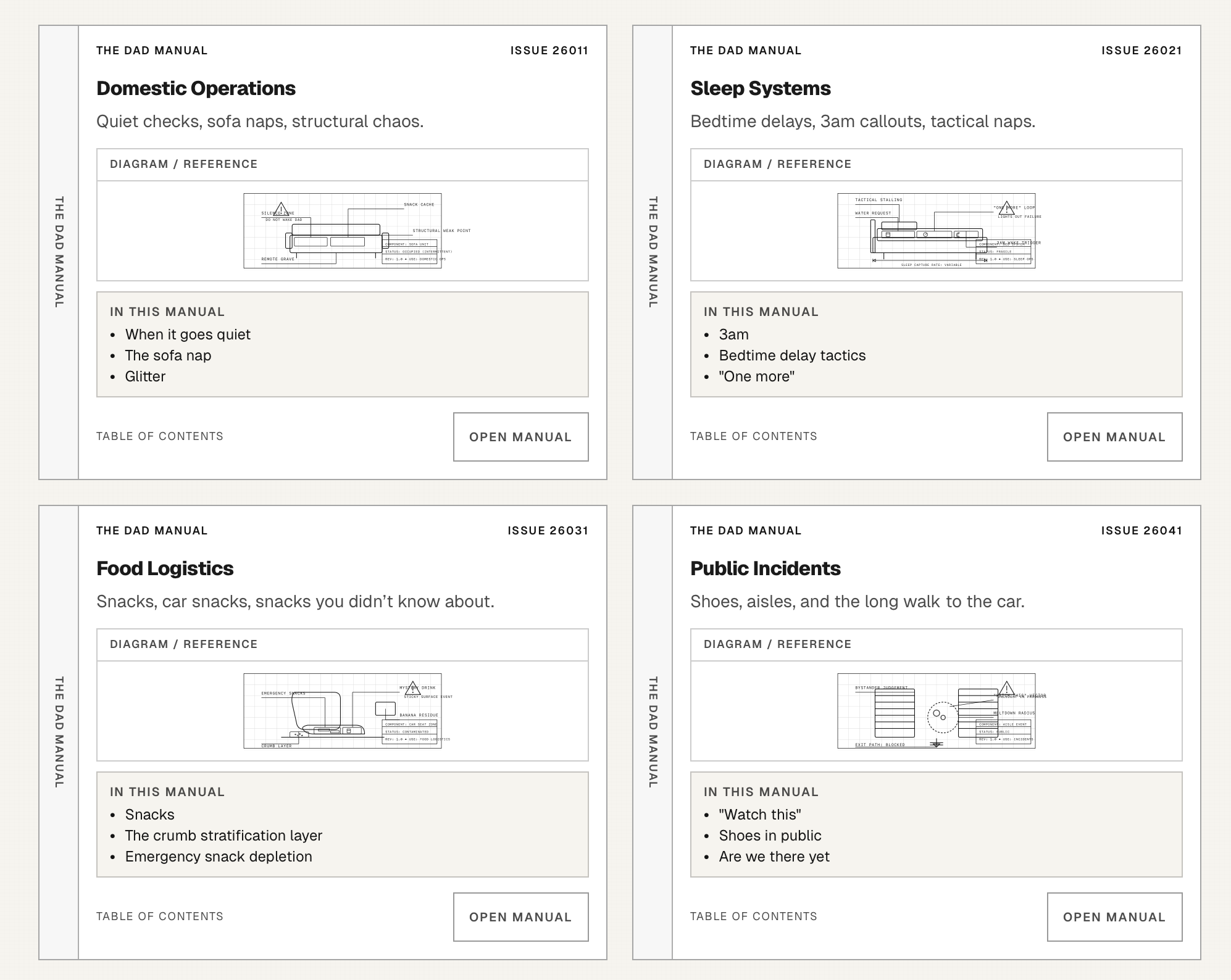 The Dad Manual - Screenshot 3 showing product features and functionality