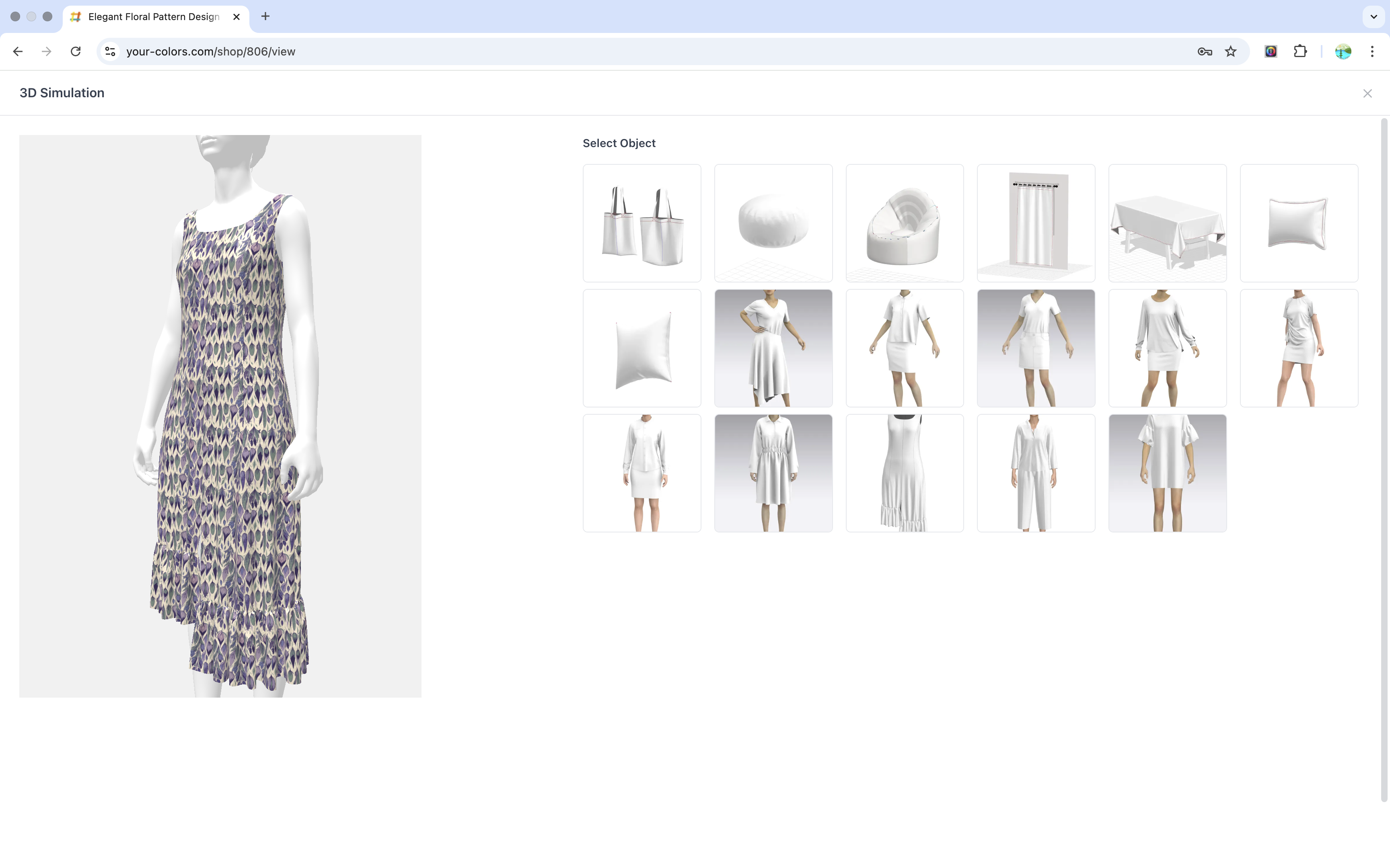 Digital Fabric Printing by Your Colors - Screenshot 4 showing product features and functionality