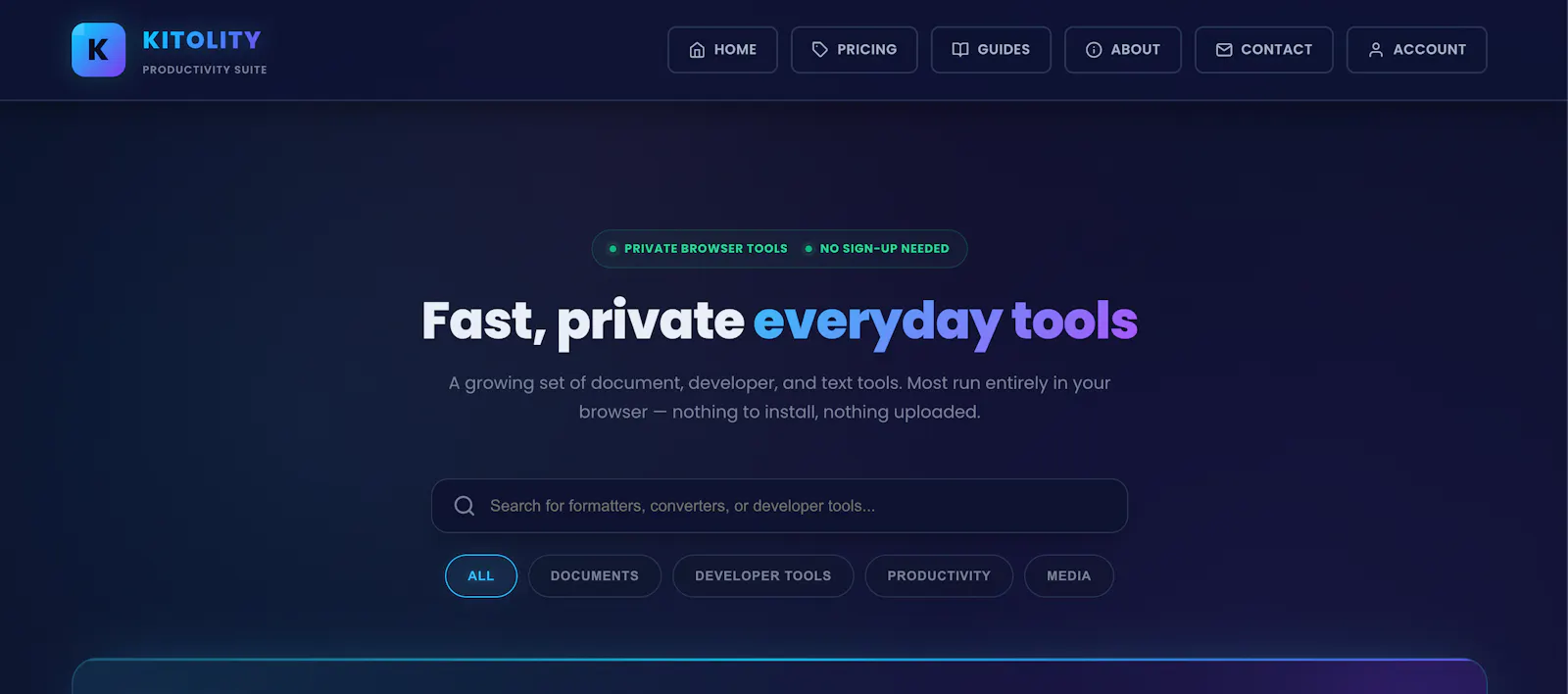 Kitolity screenshot 2