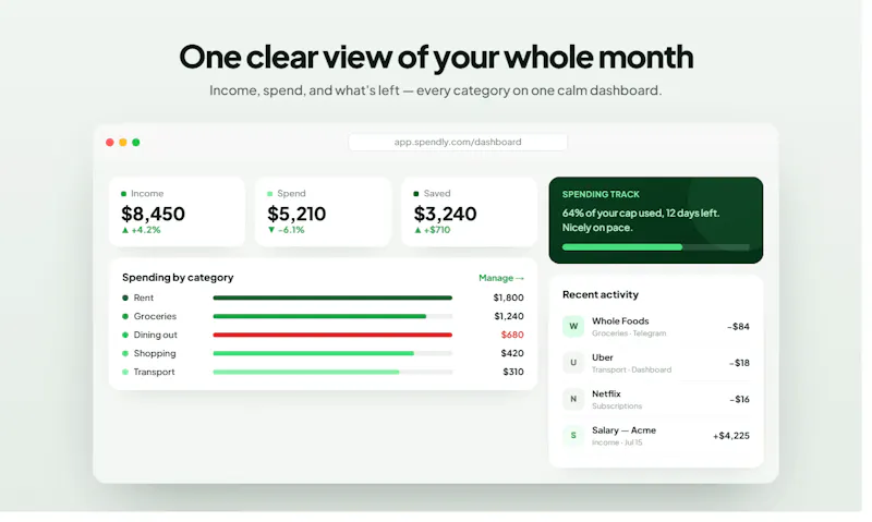 Spendly screenshot 1
