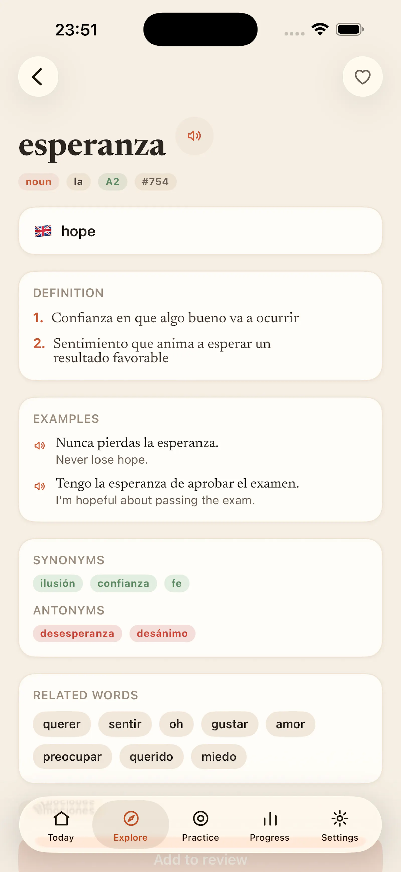 Léxico – Spanish Vocabulary screenshot 5