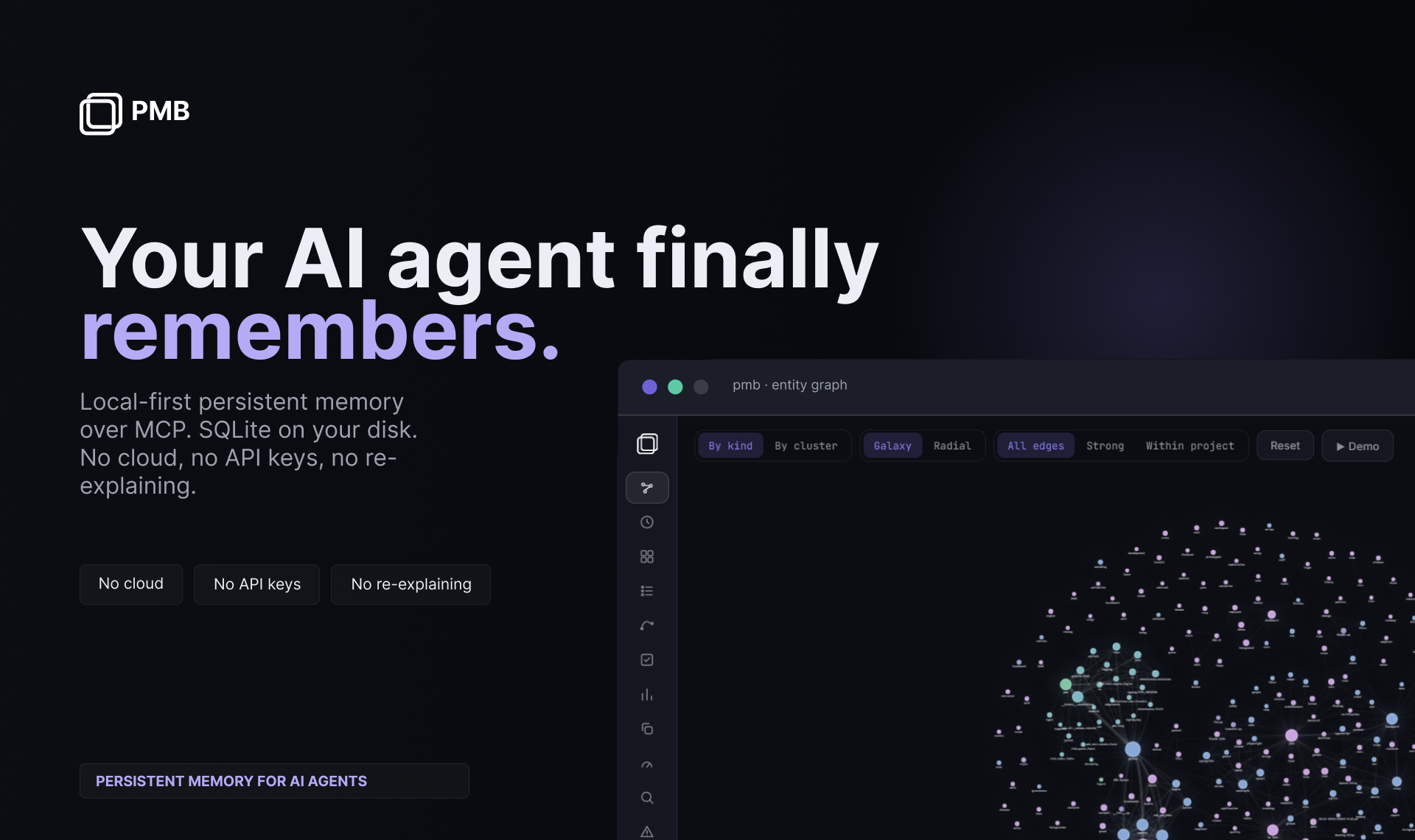 PMB | Local-first memory for AI gallery image