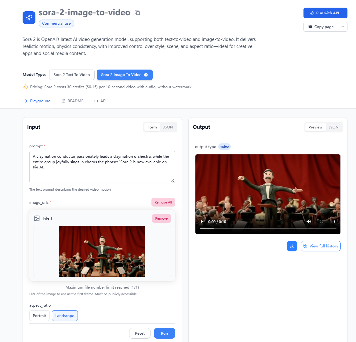 Kie.ai: Affordable&Unofficial Sora 2 API gallery image