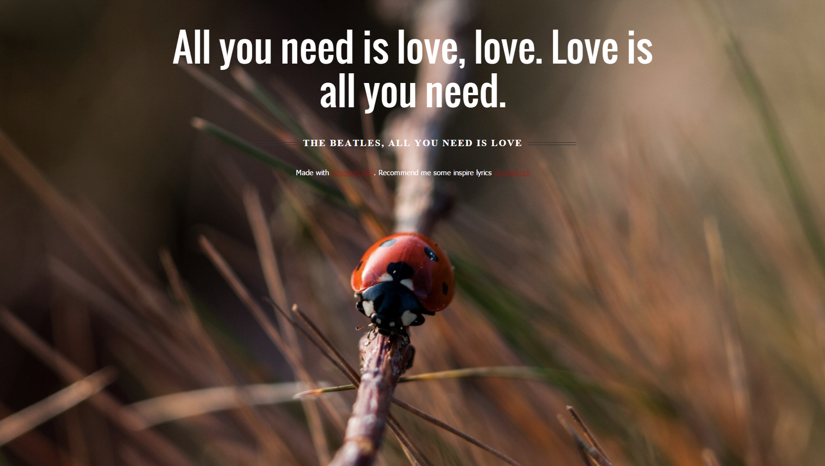 Inspired by lyrics gallery image