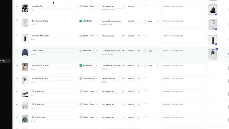 Bulk Look AI: Product Images screenshot 1 (video preview)