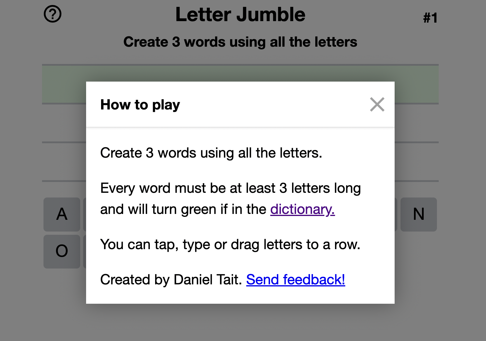Letter Jumble gallery image