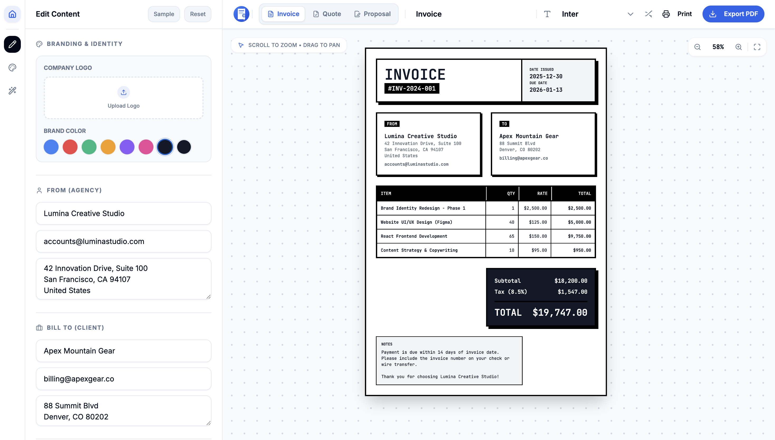 invoicify gallery image